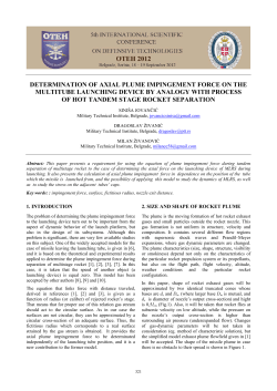 determination of axial plume impingement force on the multitube
