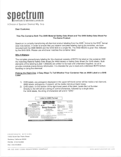 safety data sheet - Spectrum Chemical