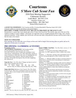 CM 08 Aug Courteous S`More Cub Scout Fun 2016