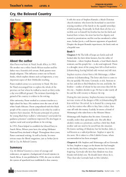 Cry, the Beloved Country