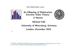 An Offspring of Multivariate Extreme Value Theory: D