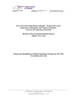NYS DOH LINC-250 - Wadsworth Center