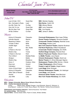 Resume - Chantal Jean