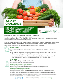 5-a-day challenge