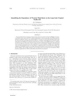 Quantifying the Dependence of Westerly Wind Bursts on the Large