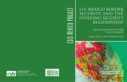 U.S.- Mexico Border Security and the Evolving Security Relationship