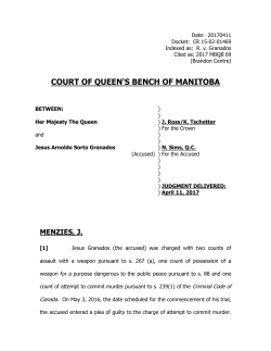 R. v. Granados - Manitoba Courts