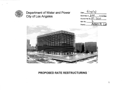 Department of Water and Power City of Los Angeles