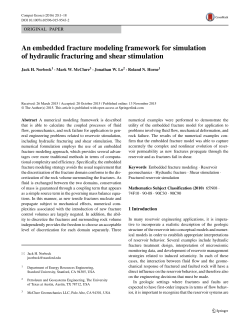 An embedded fracture modeling framework for simulation of