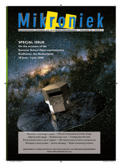 magazine - Dutch Society for Precision Engineering