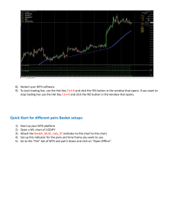 Quick Start for different pairs Basket setups