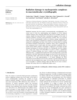Radiation damage to nucleoprotein complexes in macromolecular