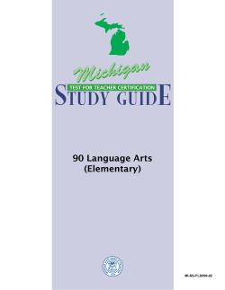 90 Language Arts (Elementary) - Michigan Test for Teacher