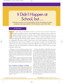 It Didn`t Happen at School, but