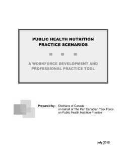 small pics July 12 Public Health Nutrition Scenarios