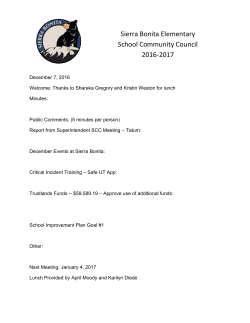 December - Sierra Bonita Elementary