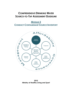 Conduct Contaminant Source Inventory