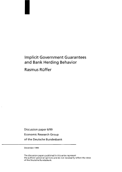 Implicit Government Guarantees and Bank Herding