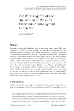 The WTO Legality of the Application of the EU`s