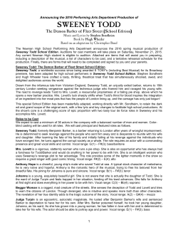 Sweeney Todd - Coweta County Schools