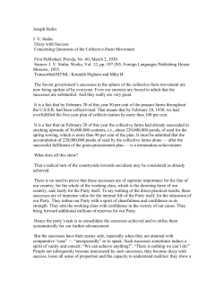 Joseph Stalin JV Stalin Dizzy with Success Concerning