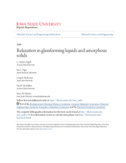 Relaxation in glassforming liquids and amorphous solids