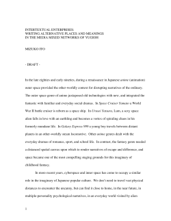1 intertextual enterprises: writing alternative places
