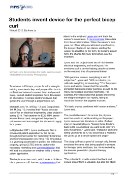 Students invent device for the perfect bicep curl