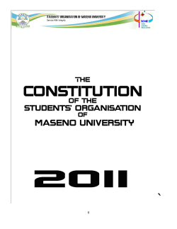 THE PROPOSED SOMU CONSTITUTION PRESENTED FOR A