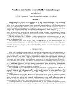 Aural non-detectability of portable HOT infrared imagers