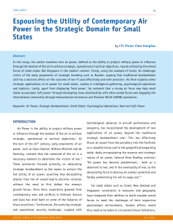 Espousing the Utility of Contemporary Air Power in the