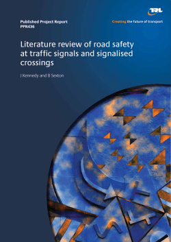 Literature review of road safety at traffic signals and signalised
