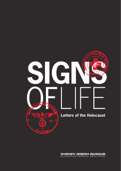 Letter 1 - Sydney Jewish Museum