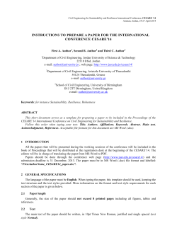 Paper Format - Jordan University of Science and Technology