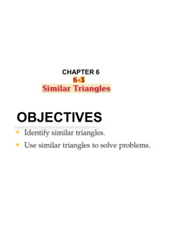 OBJECTIVES