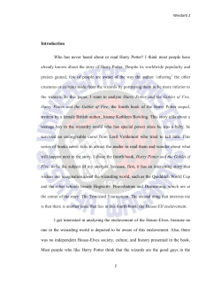A Postcolonialist Analysis on The Portrayal of House Elv