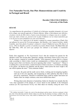 Two Naturalist Novels, One Plot