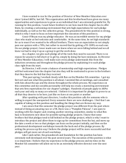 I have wanted to run for the position of Director of New