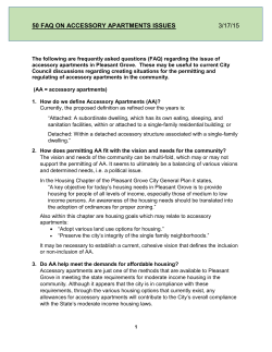 50 faq on accessory apartments issues 3/17/15