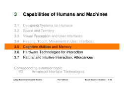 3 Capabilities of Humans and Machines