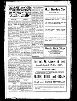 Electric Light t COAL and MASON MATERIALS