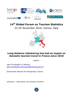 6.1 Long-distance ridesharing has had an impact on domestic