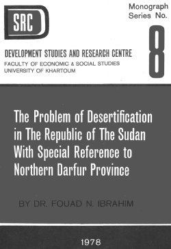 The Problem of Desertification in The Republic of The Sudan With