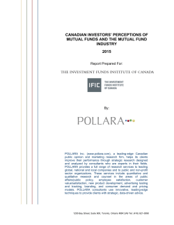 Pollara Investor Survey 2015