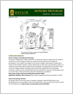 announcements - Baylor University