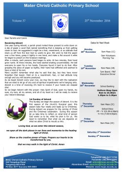 Term 4 Week 7 - Mater Christi