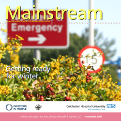 mainstream Nov 09 v2 - Colchester Hospital