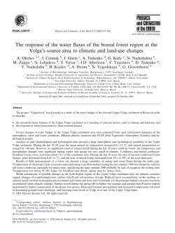 The response of the water fluxes of the boreal forest region at the