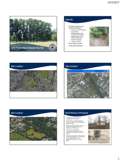 Public Meeting #1 Presentation