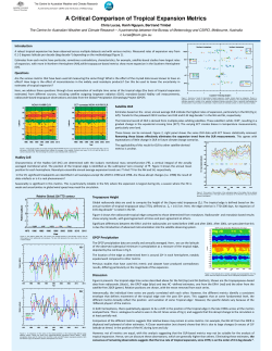 A Critical Comparison of Tropical Expansion Metrics